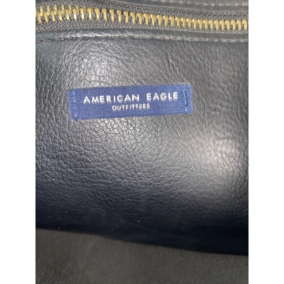 American Eagle Studed Rhine genuine soft Imitation leather tote Bag 16x15 - Picture 9 of 13